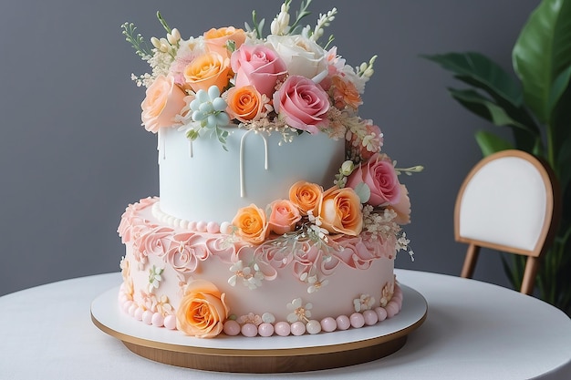 Resh Bouquet süße Liebe Hochzeitsfeier mit Kuchen