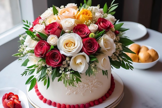 Resh Bouquet süße Liebe Hochzeitsfeier mit Kuchen
