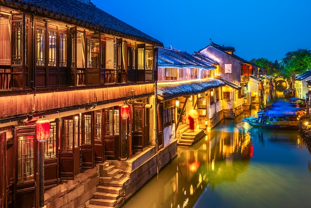 Residencia en la antigua ciudad de Zhouzhuang, Suzhou