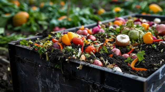 Resíduos orgânicos para compostagem