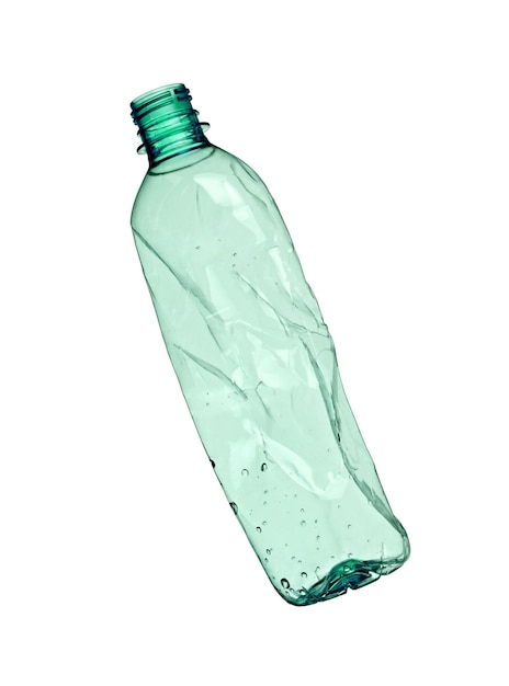 Residuos de reciclaje de contenedores de agua de botellas de plástico