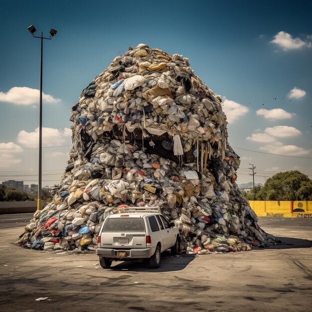 Foto residuos de reciclaje