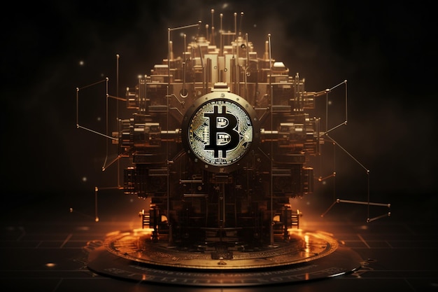 Foto resiliência da rede uma base confiável fornecida pela tecnologia blockchain para o bitcoin