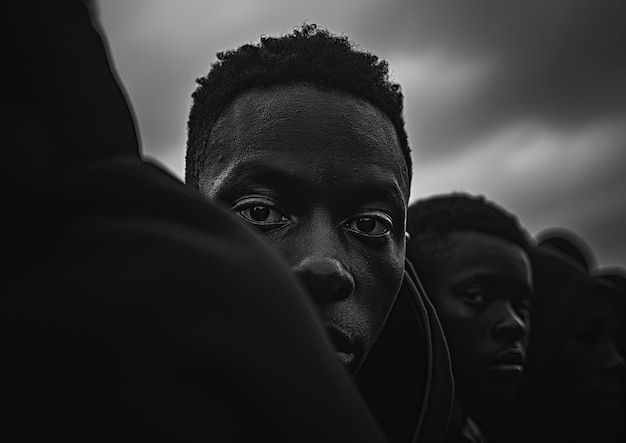 Foto resilient strength feiert den black history month mit einem eindrucksvollen bild, das den reichen heri zeigt