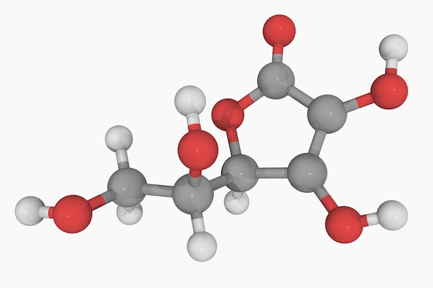 Resorcinol, el isómero 13 del benzenediol (modelo 3D)
