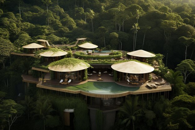 Resort EcoFriendly em Floresta Tropical
