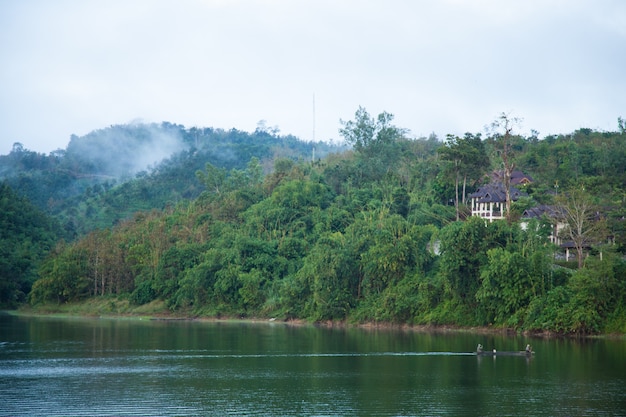 resort está en la montaña.