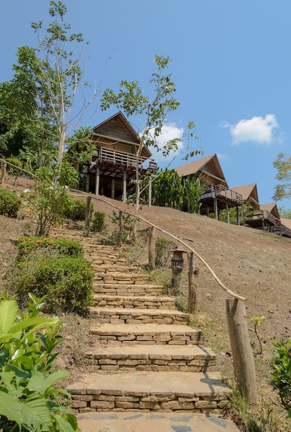 Resort resort en la montaña en Tailandia