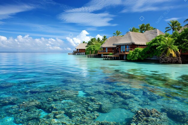 Resorts em ilhas nas Maldivas