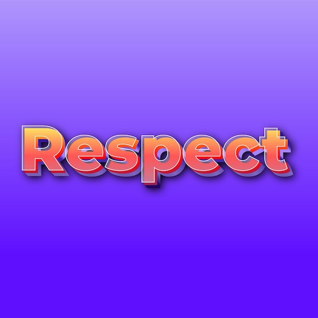 RespectText efecto JPG degradado fondo morado tarjeta foto