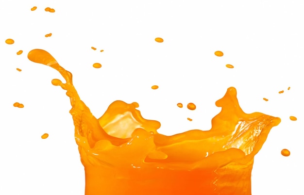 Foto respingo de suco de laranja