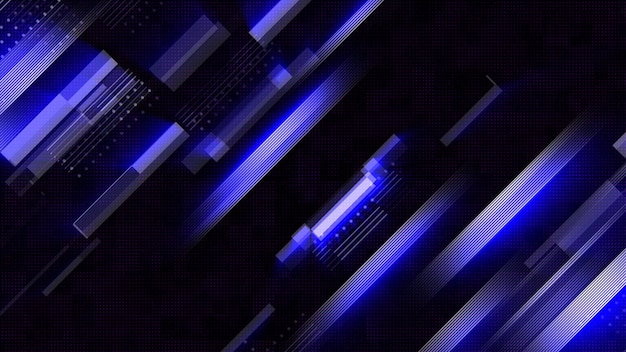 Resplandor abstracto digital en la abstracción oscura de la comunicación de datos generada por computadora de fondo 3D Render