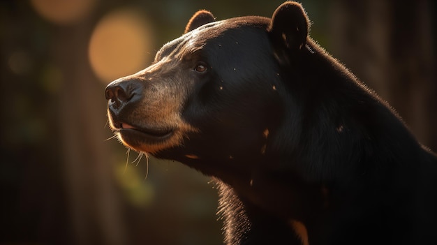 El resplandor solar del oso solar