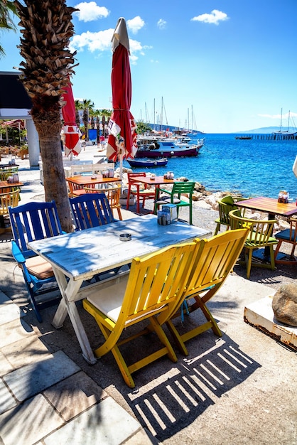 Restaurant mit Meerblick