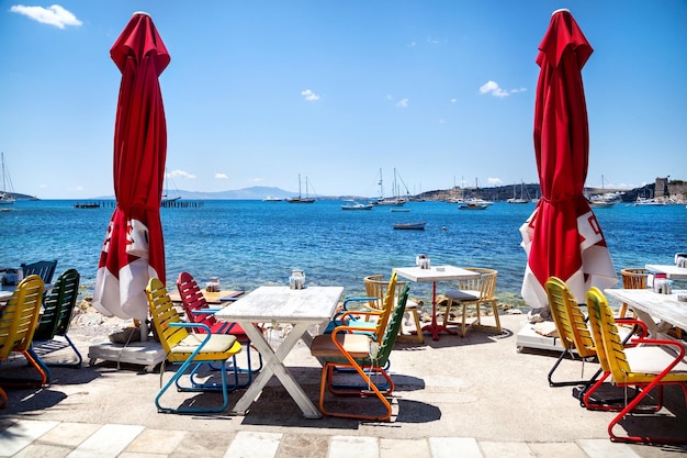 Restaurant mit Meerblick