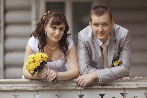 restaurante de banquete de bodas y novios