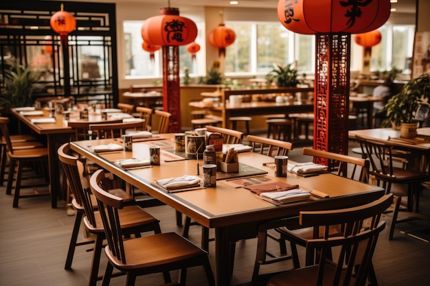 restaurante chinês movimentado publicidade profissional fotografia de comida