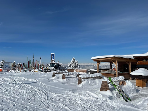 Restaurante en la cima de la montaña.