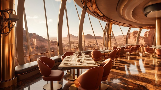 El restaurante del hotel Red Planet Mars.