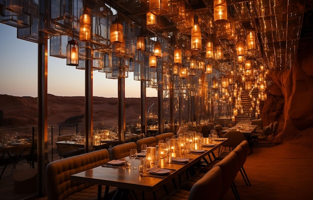 Restaurante en medio del desierto del Sáhara marroquí