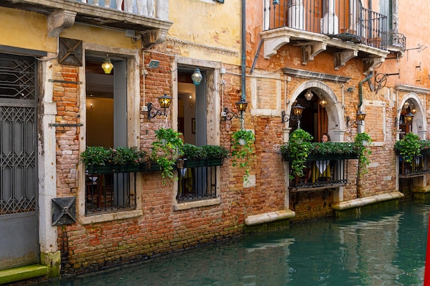 Un restaurante muy bonito en Venecia.