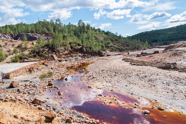 Restos de las antiguas minas de Riotinto en Huelva España