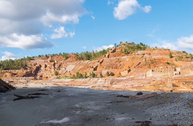 Restos de las antiguas minas de Riotinto en Huelva España