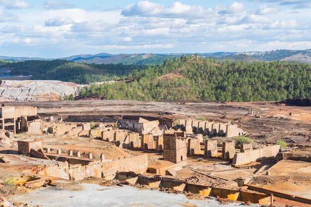 Restos de las antiguas minas de Riotinto en Huelva España