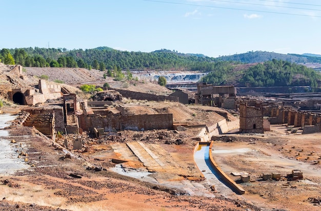 Foto restos de las antiguas minas de riotinto en huelva españa