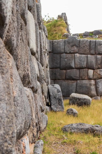 Restos arqueológicos de Machu Picchu ubicados en las montañas de Cusco Peru