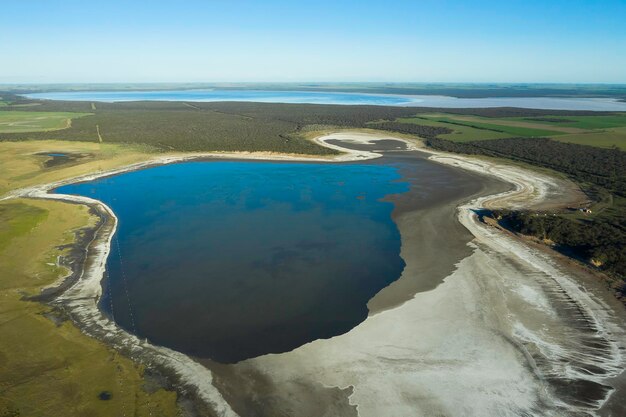 Restos históricos de la antigua explotación de sal Salinas Grande La Pampa Argentina