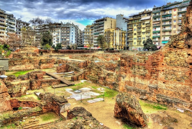 Restos del Palacio de Galerio en Tesalónica, Grecia