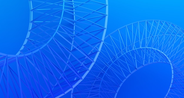 Resumen 3d render fondo geométrico azul diseño moderno