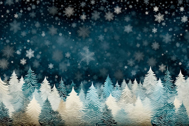 Resumen Año Nuevo Tiempo de Navidad vacaciones de invierno Paisaje de invierno AI generado