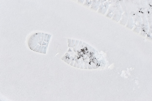 Resumen de antecedentes - la huella del rastro de botas en la nieve