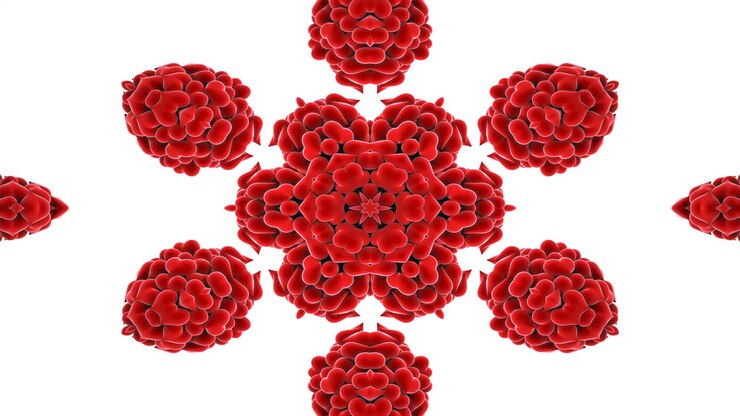 Foto resumen colorido amor corazón y pasión colores concepto patrón simétrico caleidoscopio decorativo ornamental movimiento círculo geométrico y formas de estrella