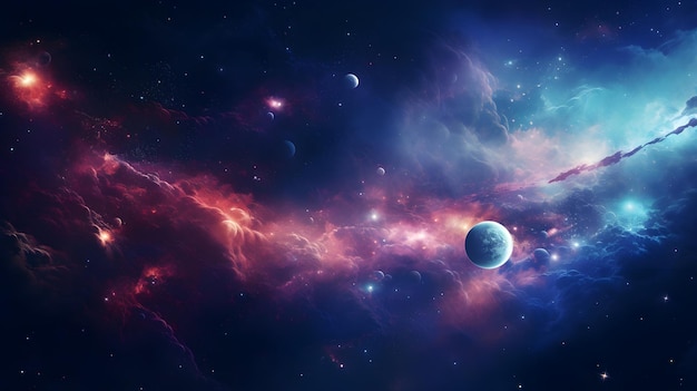 Resumen cósmico un universo de estrellas y planetas