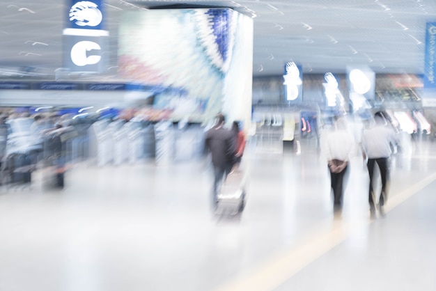 Resumen desenfoque en el aeropuerto