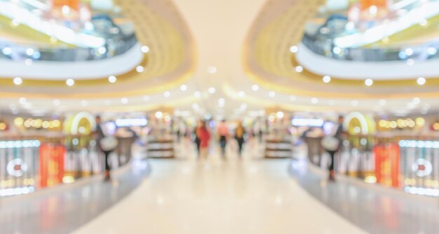 Resumen desenfoque de fondo interior moderno centro comercial