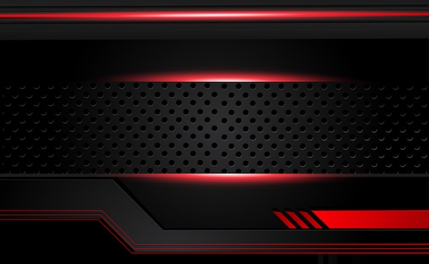 Resumen diseño de marco negro rojo metálico diseño tecnología innovación concepto fondo