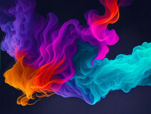 Resumen elegante color humo diseño decorativo fondo generativo AI
