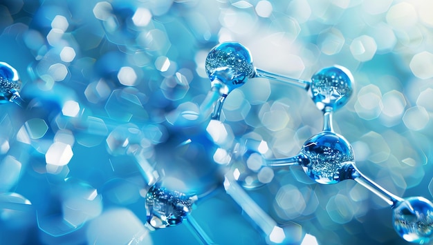 Resumen de la estructura molecular del azul