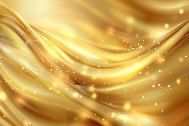 Resumen Fondo dorado con partículas brillantes
