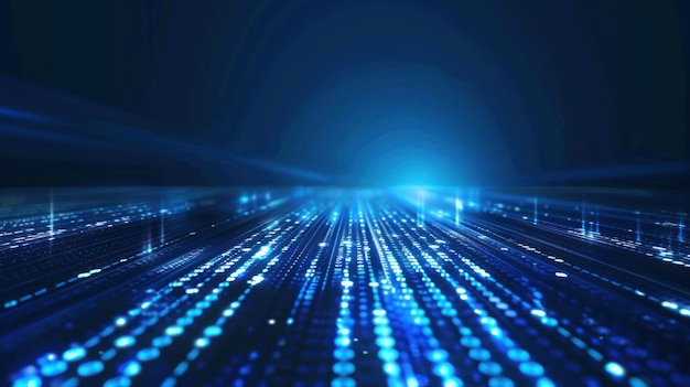 Resumen El fondo del flujo de datos digitales azul