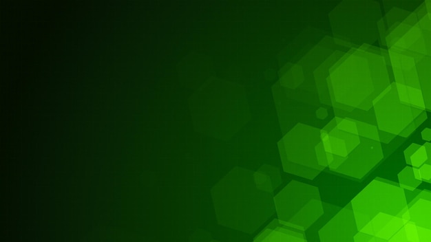 Resumen Fondo de hexágono verde
