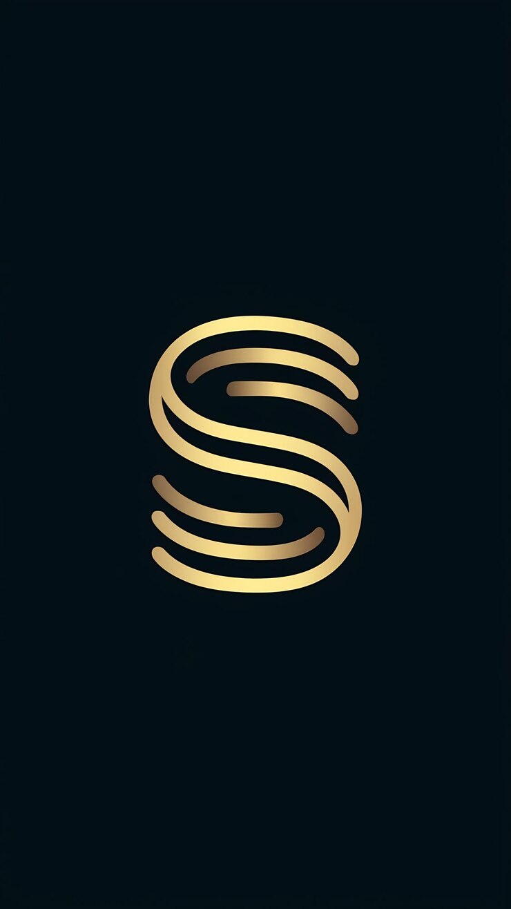Foto resumen de las formas de las letras s del diseño vectorial del icono del logotipo