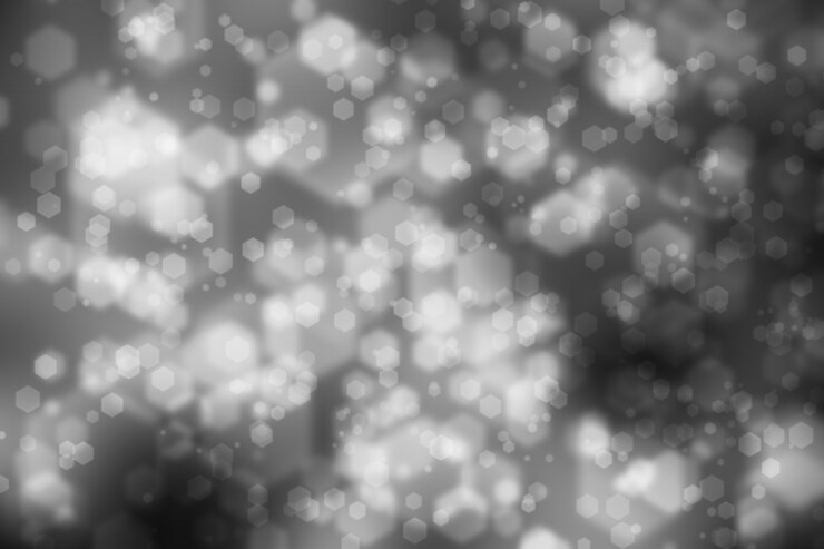Foto resumen hexagonal bokeh fondo negro gris blanco textura