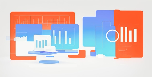 Resumen Infografía de negocios Infografías de negocios modernas Gráficos de barras y líneas Gráfico de datos de negocios Diagrama gráfico y crecimiento Informe gráfico financiero Información sobre antecedentes financieros