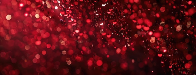 Resumen Luces de fondo de bokeh rojo brillante