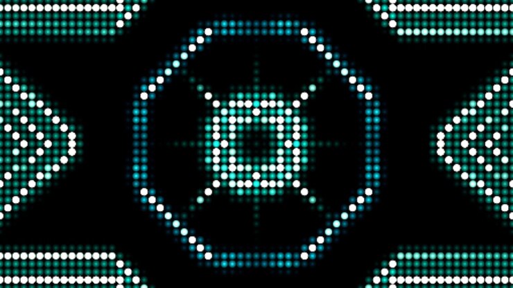 Foto resumen mandala colorido concepto patrón simétrico oro